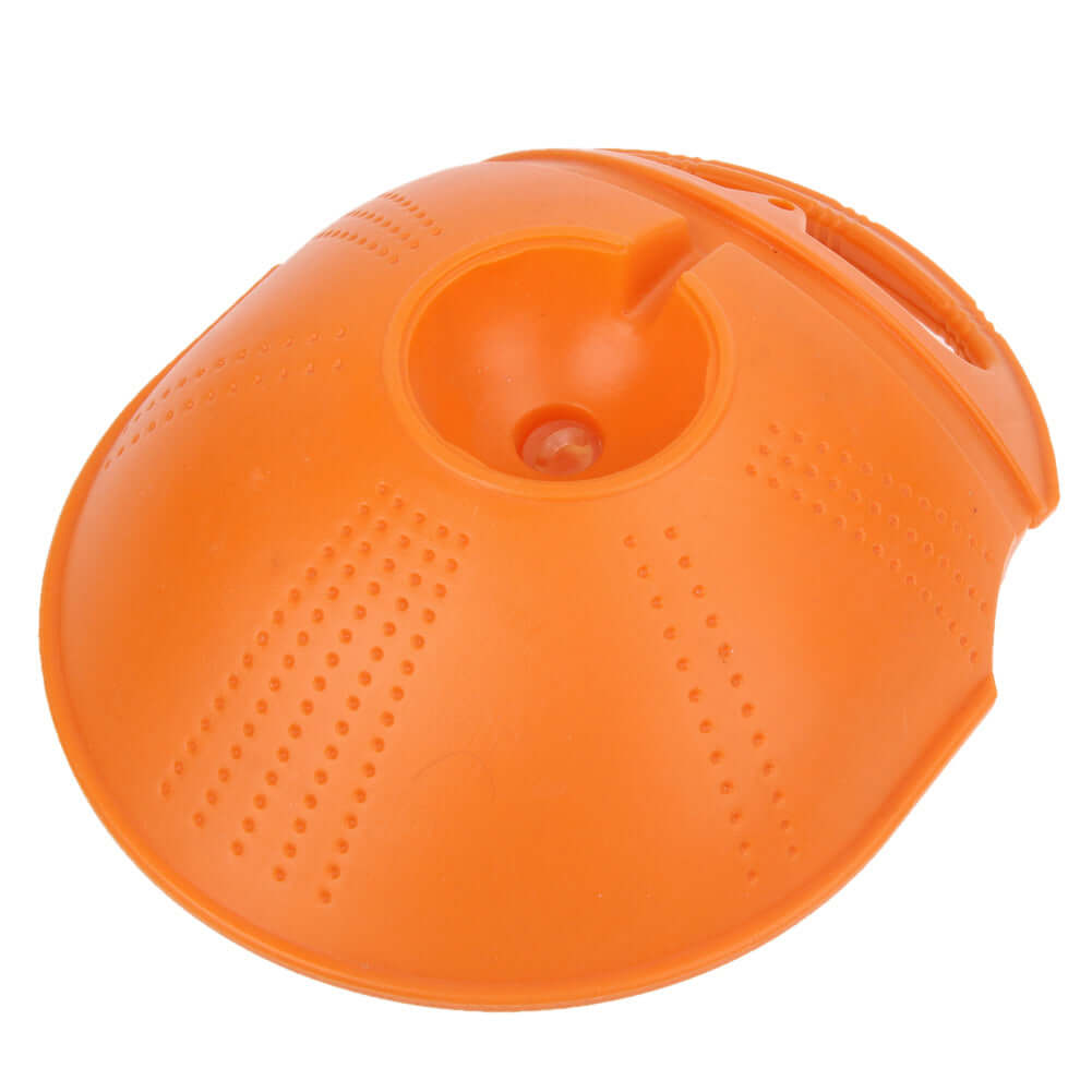 Senior tennis training equipment base for improved stability during practice sessions.