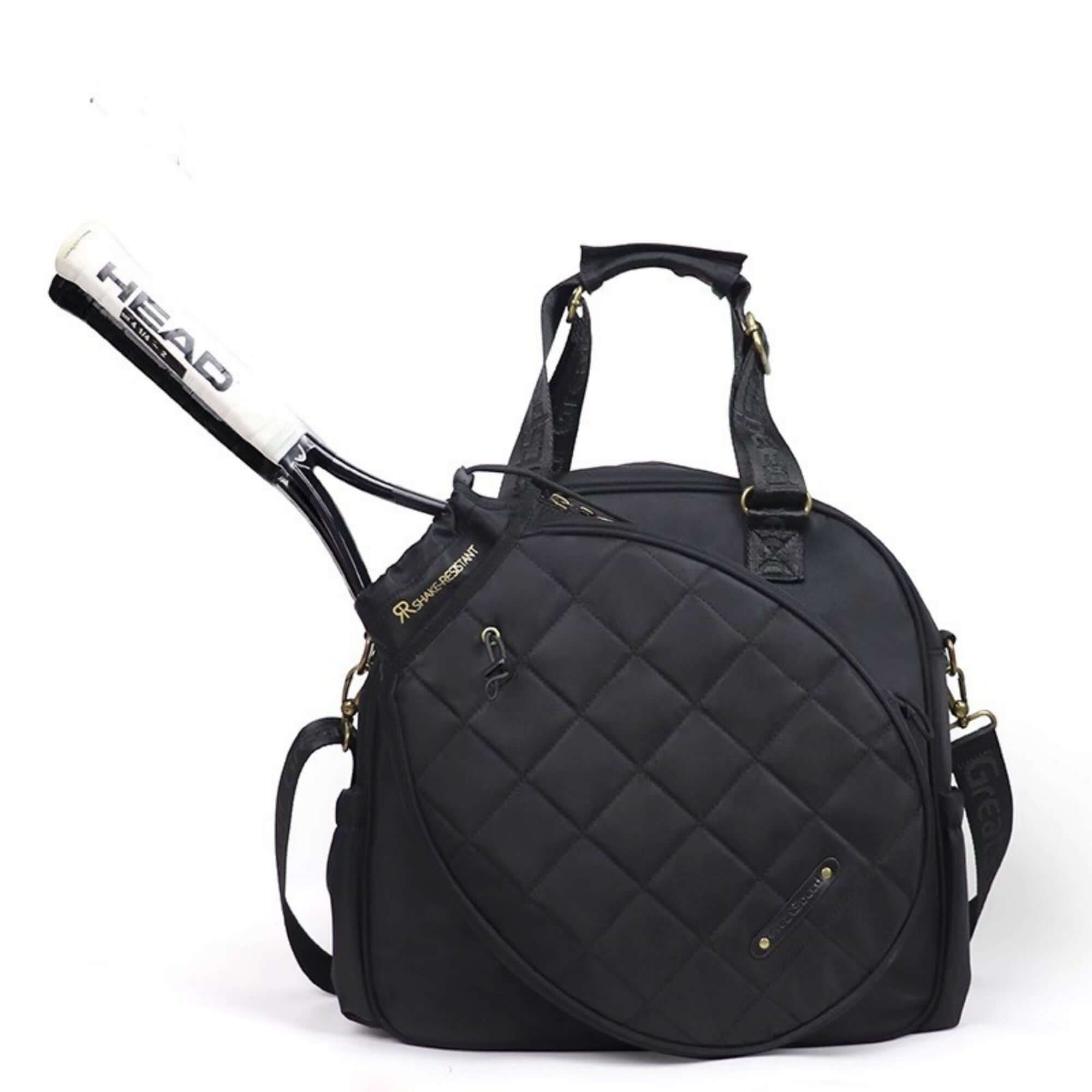 Tennis and badminton bag set, stylish shoulder bag with racket, perfect for tennis and badminton enthusiasts.