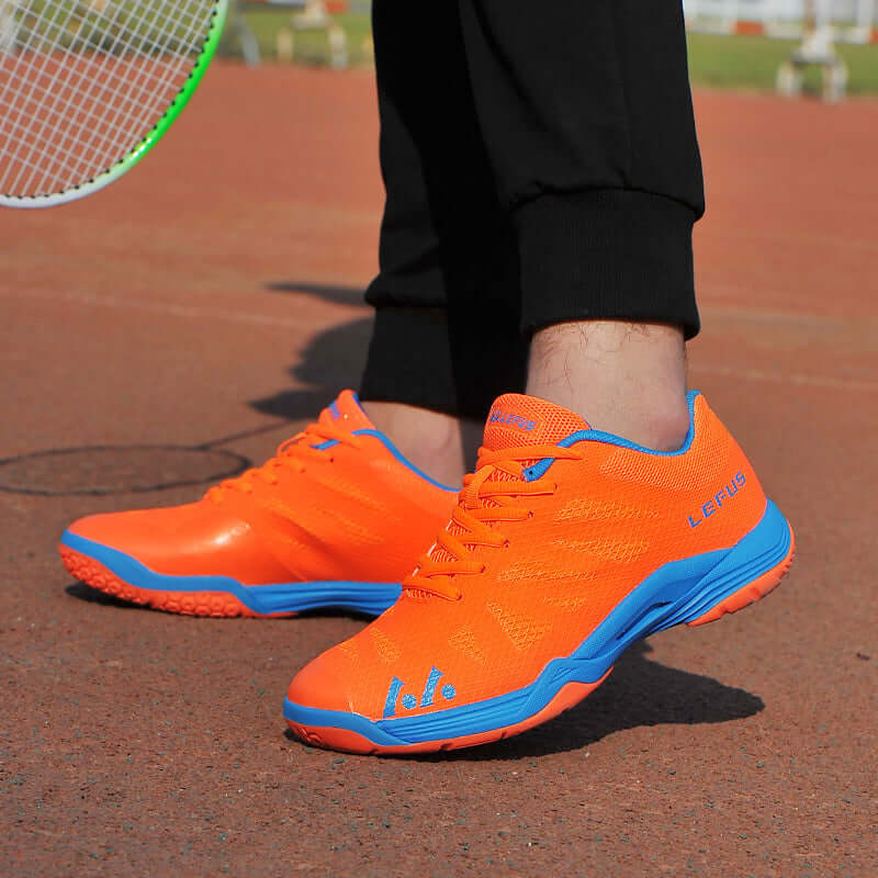 Tennis shoes for men in L010 Orange – lightweight breathable tennis sneakers for men
