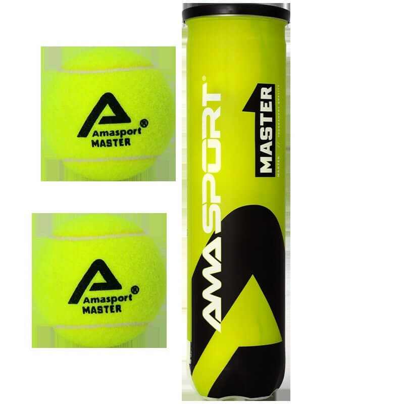 Match Tennis 4 Capsules 24 Cans Per Box Tournament Quality with bright yellow tennis balls and logo can.