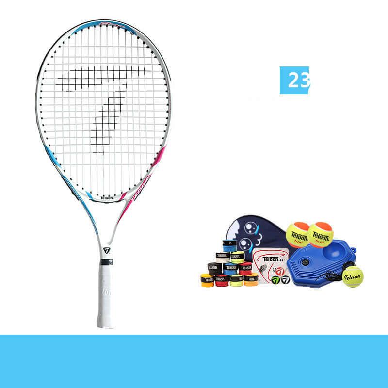 Beginner tennis racket for kids, lightweight and durable for skill development, perfect for young players.