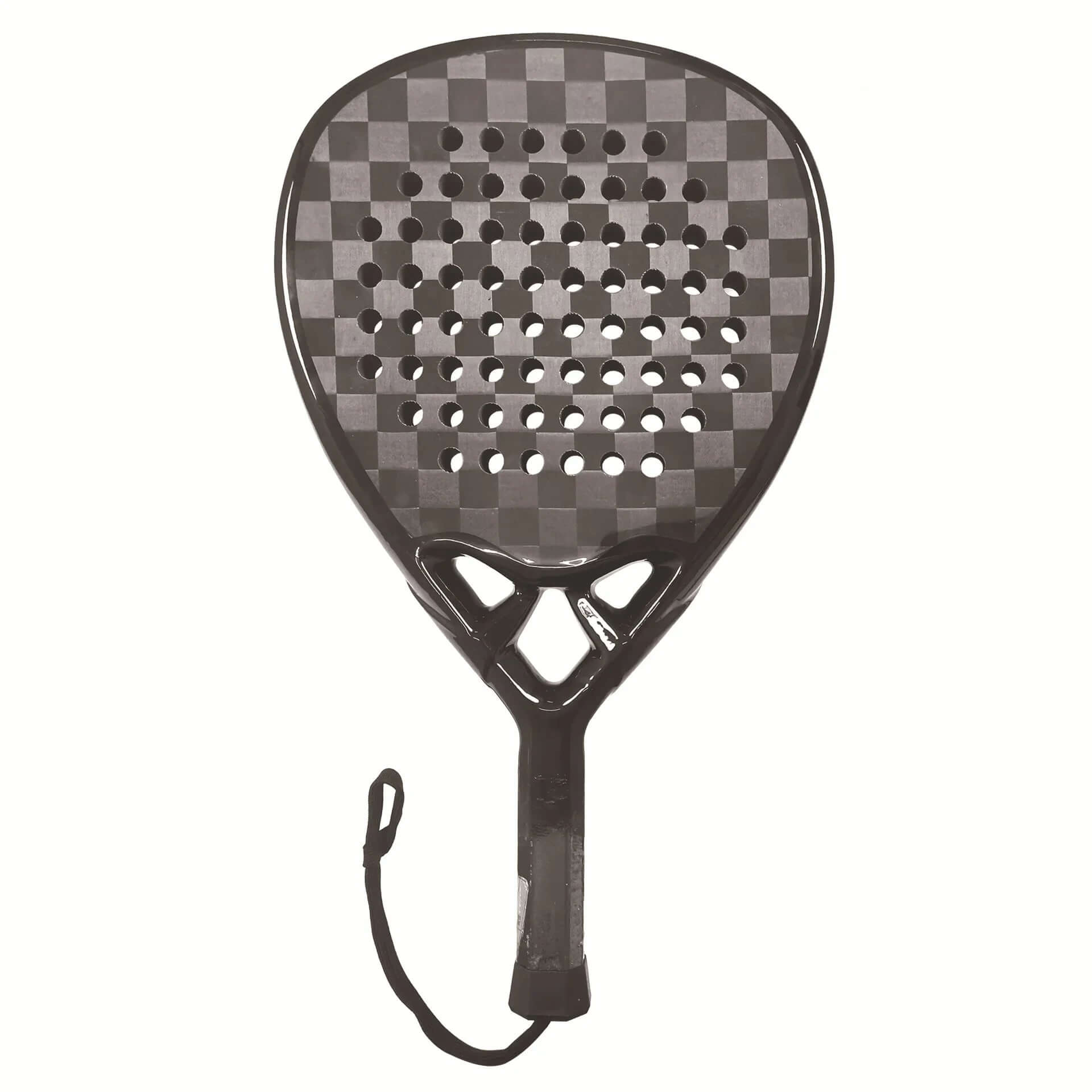 Best carbon fiber padel racket with a high-strength frame and perforated surface for optimal control and power.