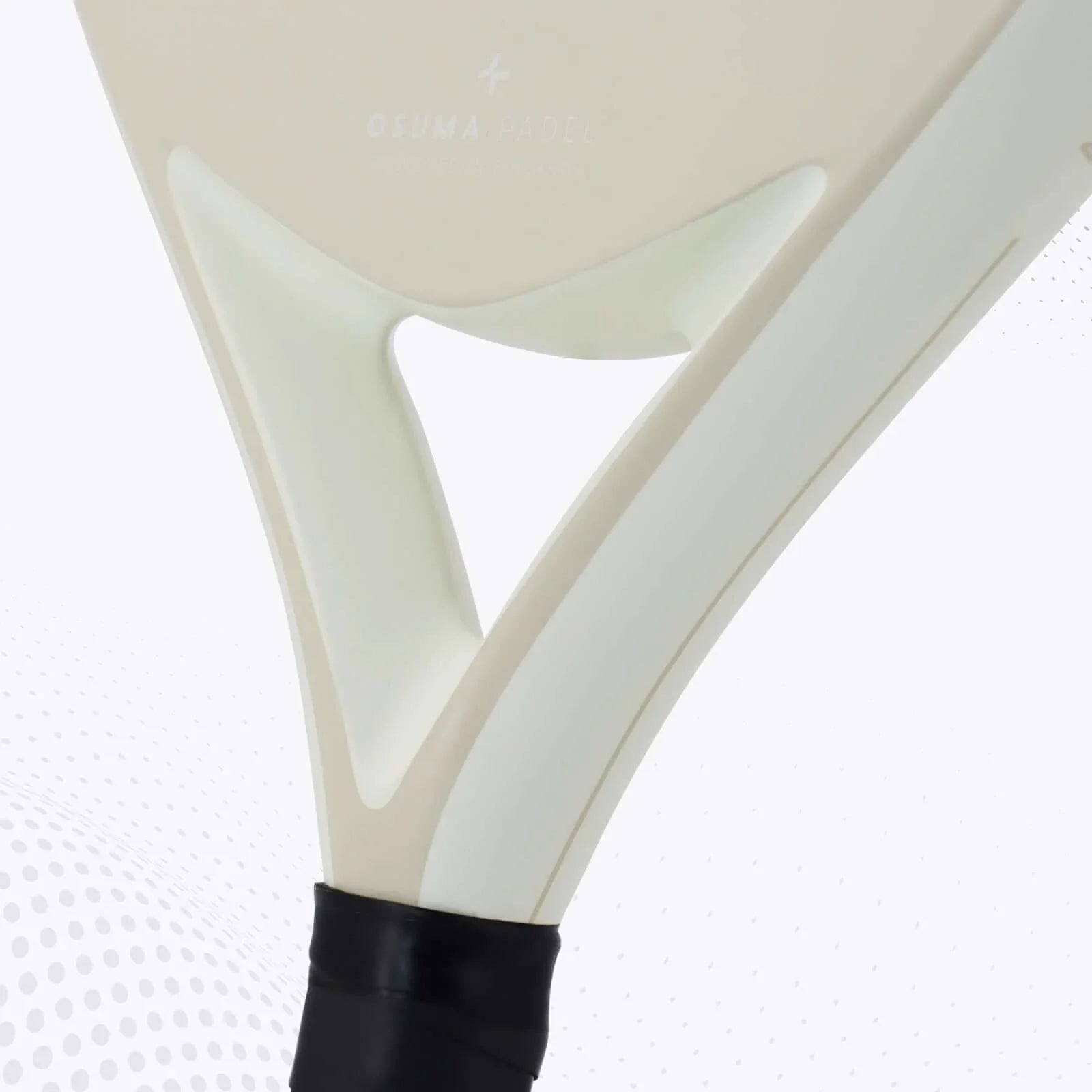 Cage Professional Carbon Padel Racket close-up showing lightweight design and high-quality materials for enhanced performance.