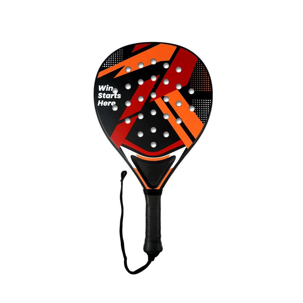 Entry-level Padel Tennis Racket With An ABS Frame showcasing a vibrant design and lightweight structure.