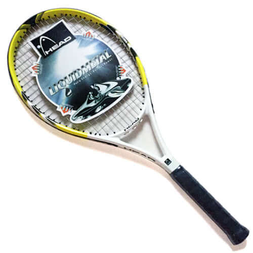 Carbon Fiber Super Light Weight Tennis Racquets Shock-Proof And Throw-Proof image showcasing a HEAD Liquidmetal racquet.
