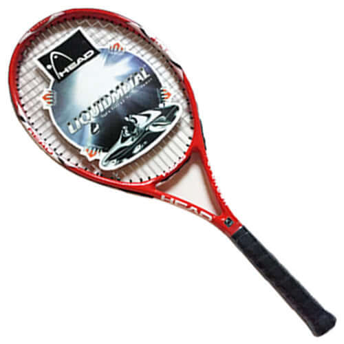 Carbon Fiber Super Light Weight Tennis Racquets Shock-Proof And Throw-Proof displayed with a HEAD Liquidmetal design.