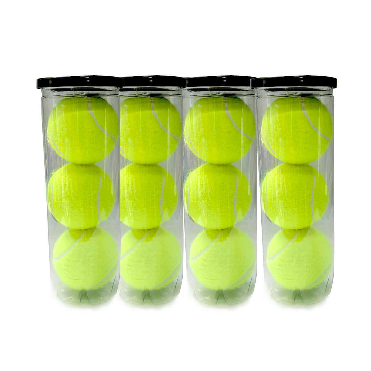 High Elasticity Durable Training Tennis Rubber Barrel Ball in vibrant yellow packaging for practice.