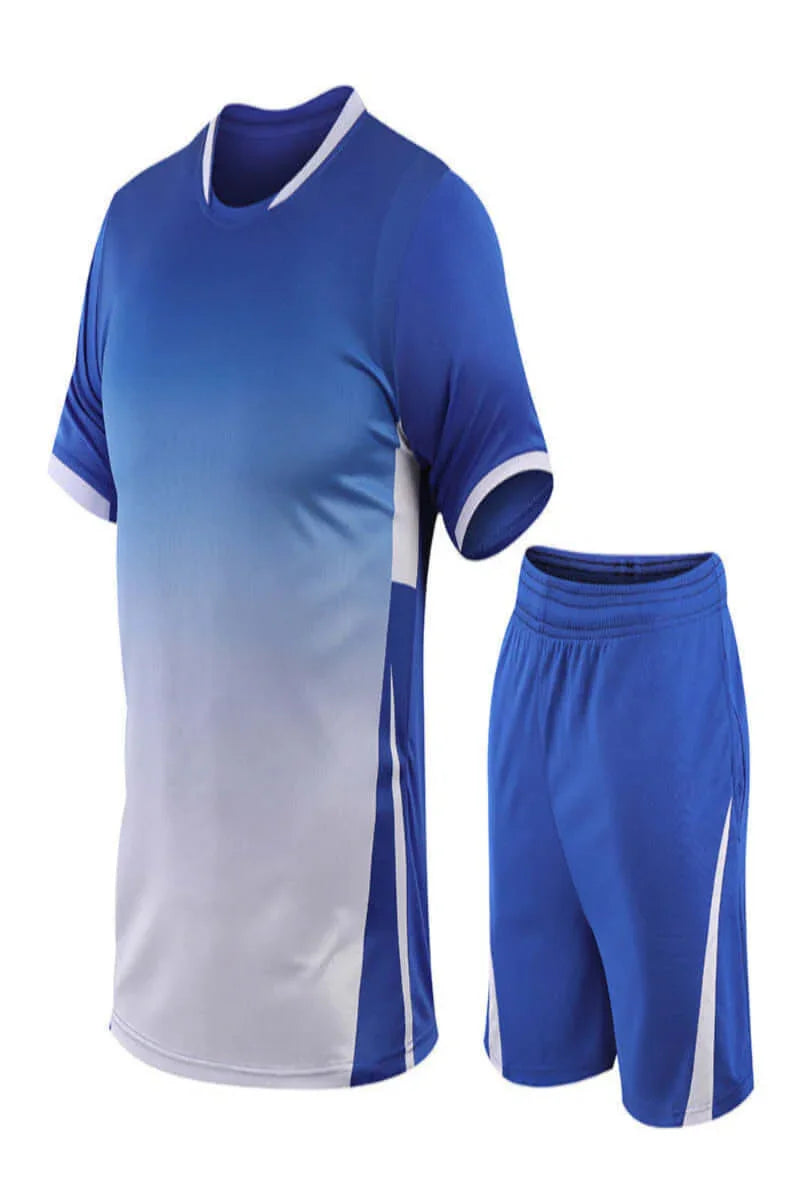 Tennis Suit for Men – Summer Sports T-Shirt & Shorts Set (M–5XL) in blue, lightweight, quick-drying fabric for comfort.