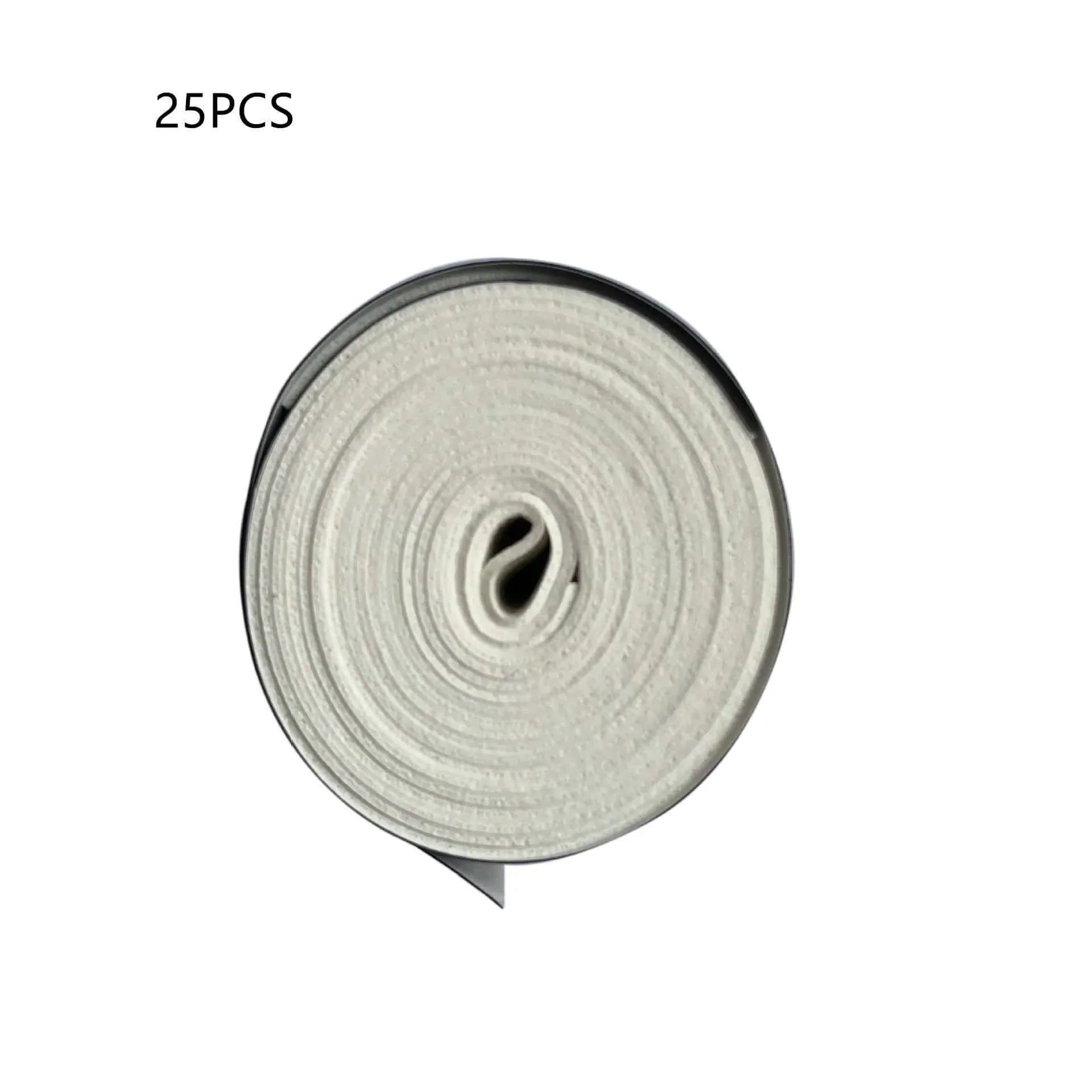 Racket Grip Tape roll showing non-slip frosted design, featuring sweat-absorbent and durable materials, 25PCS.