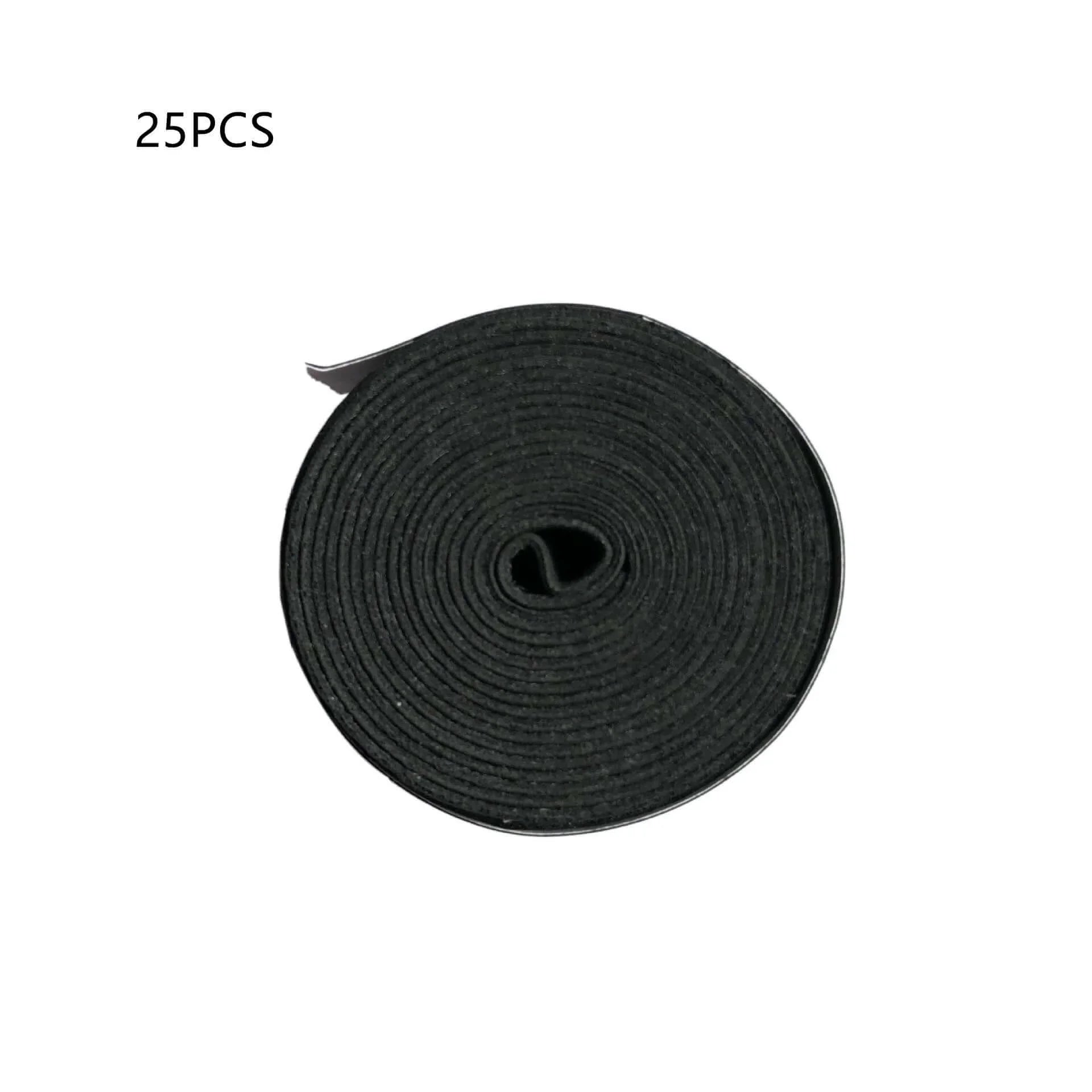 Racket Grip Tape roll in black, featuring non-slip frosted design, sweat-absorbent and durable for optimal performance.