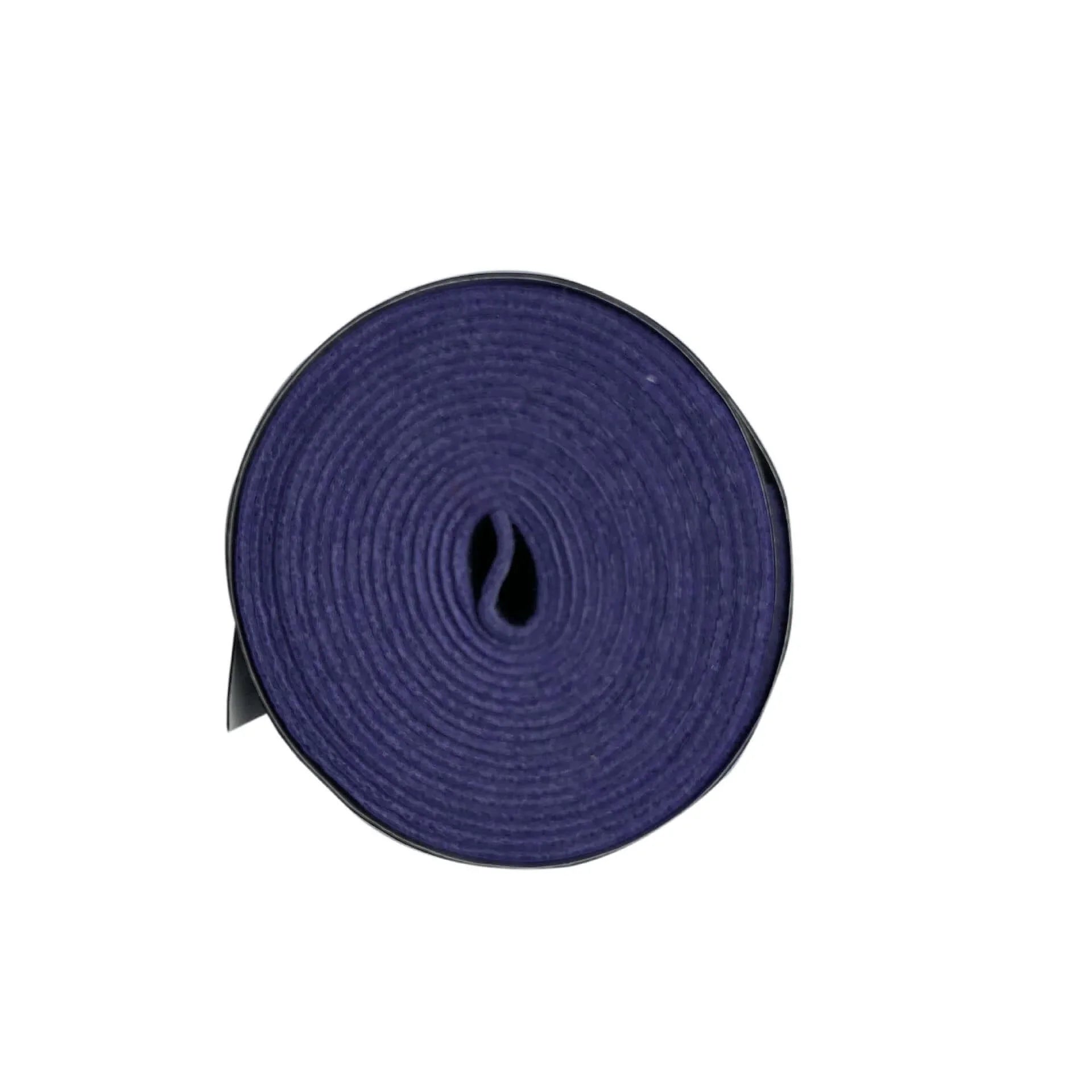 Racket Grip Tape in purple roll, non-slip frosted, sweat-absorbent and durable for enhanced grip and performance.