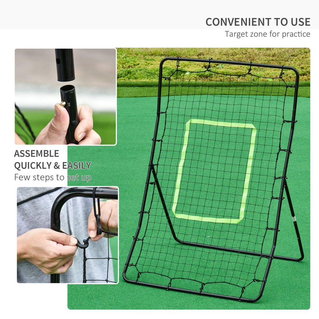 Rebounder Net Playback Game Spot Target Ball Rebounders Training Equipment Play Teaching assembled for practice use.