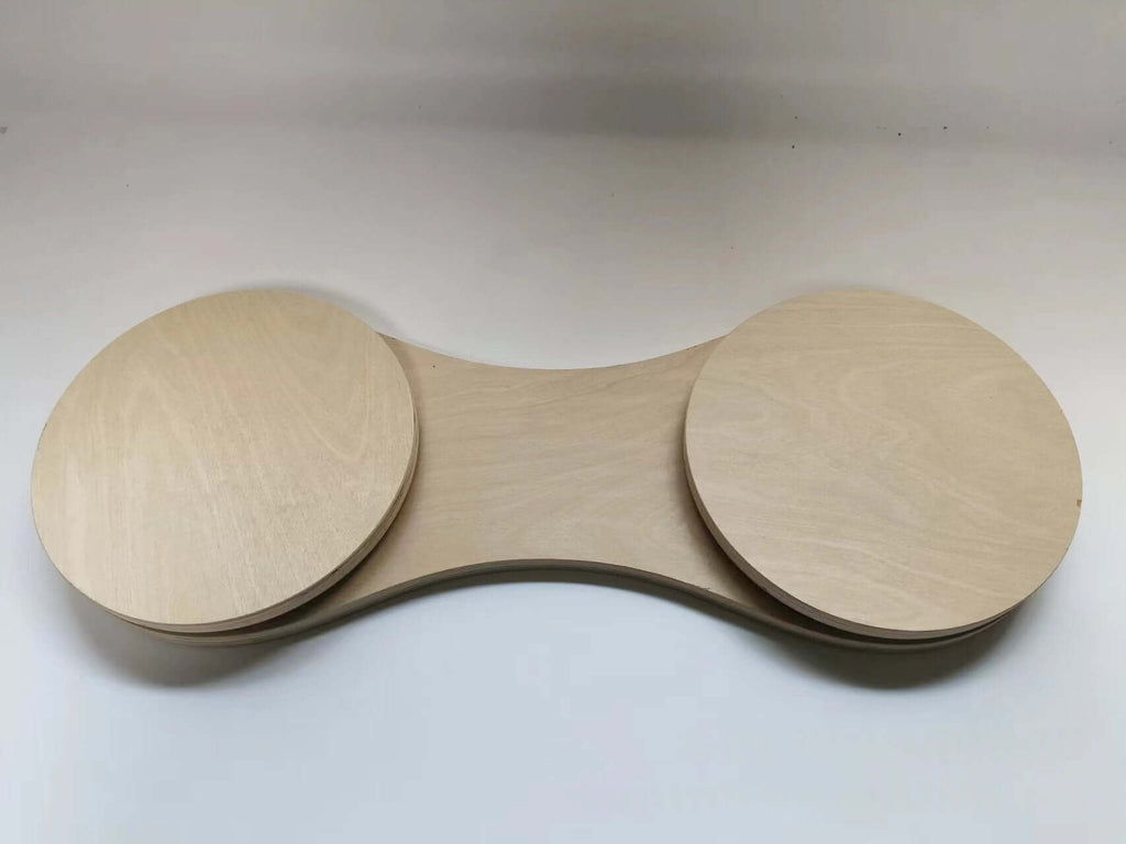Tennis Power Chain Wood Surf Balance Board Swing Trainer for improved footwork and rhythm during tennis practice.