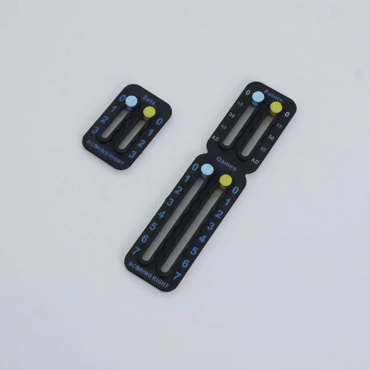 Tennis racket accessories scorer for tracking points and games, ideal for training, promoting precision and skill in tennis.